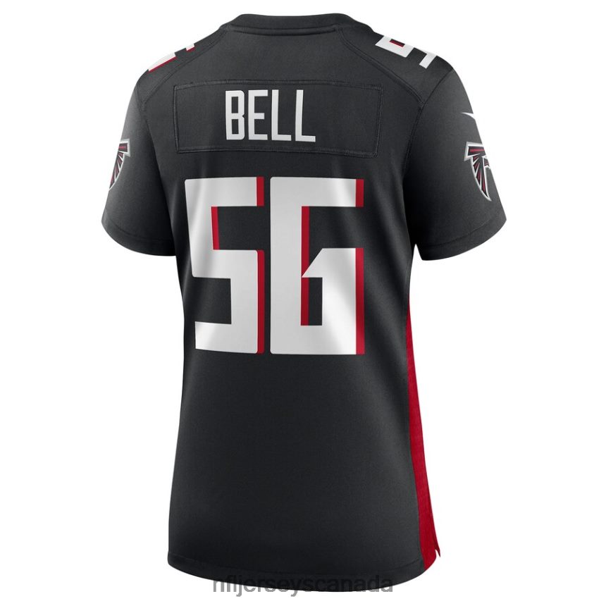 Women Atlanta Falcons Quinton Bell Nike Black Game Jersey Clothing NFL TBXFR64099