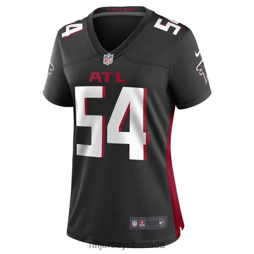 Women Atlanta Falcons Rashaan Evans Nike Black Game Player Jersey Clothing NFL TBXFR64100