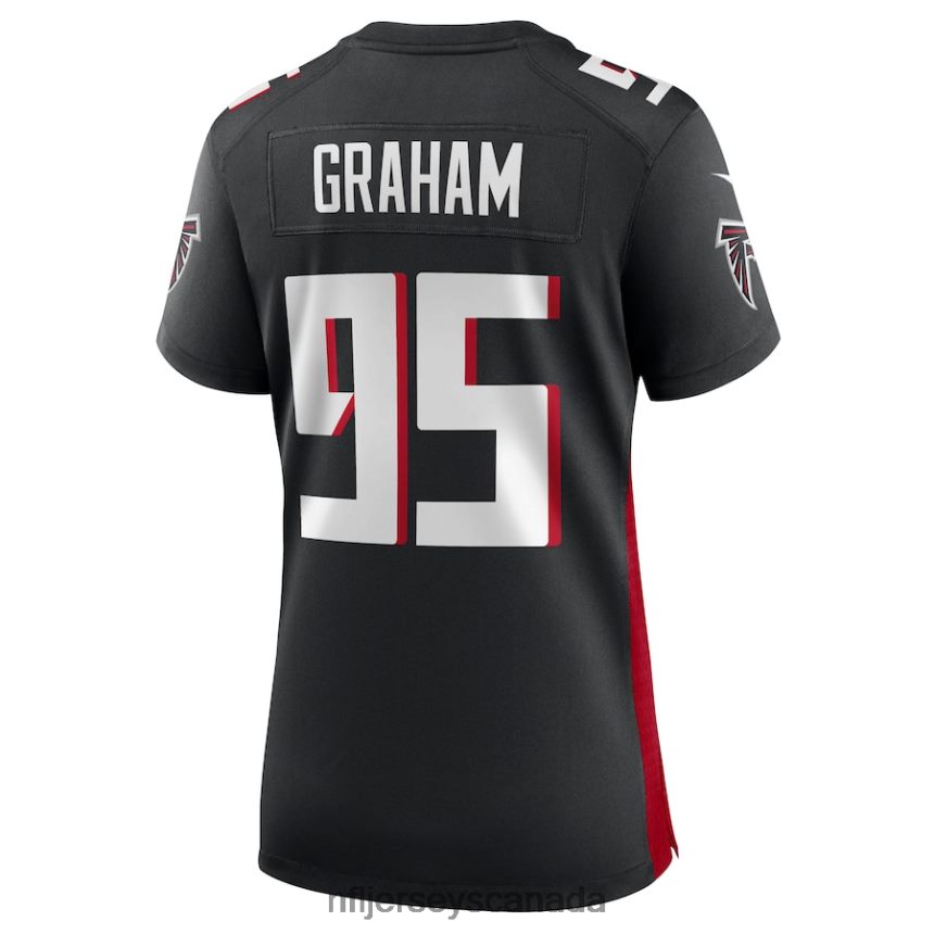 Women Atlanta Falcons Ta\Quon Graham Nike Black Game Jersey Clothing NFL TBXFR65386