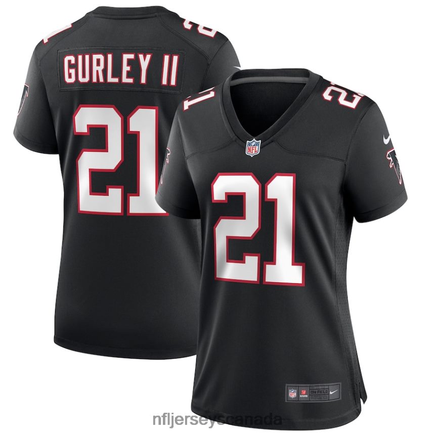 Women Atlanta Falcons Todd Gurley II Nike Black Throwback Game Jersey Clothing NFL TBXFR61585