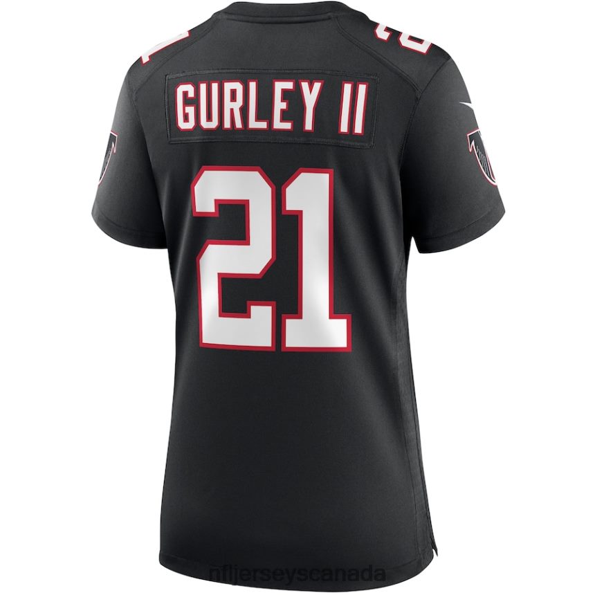Women Atlanta Falcons Todd Gurley II Nike Black Throwback Game Jersey Clothing NFL TBXFR61585