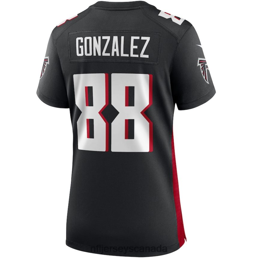 Women Atlanta Falcons Tony Gonzalez Nike Black Game Retired Player Jersey Clothing NFL TBXFR63160
