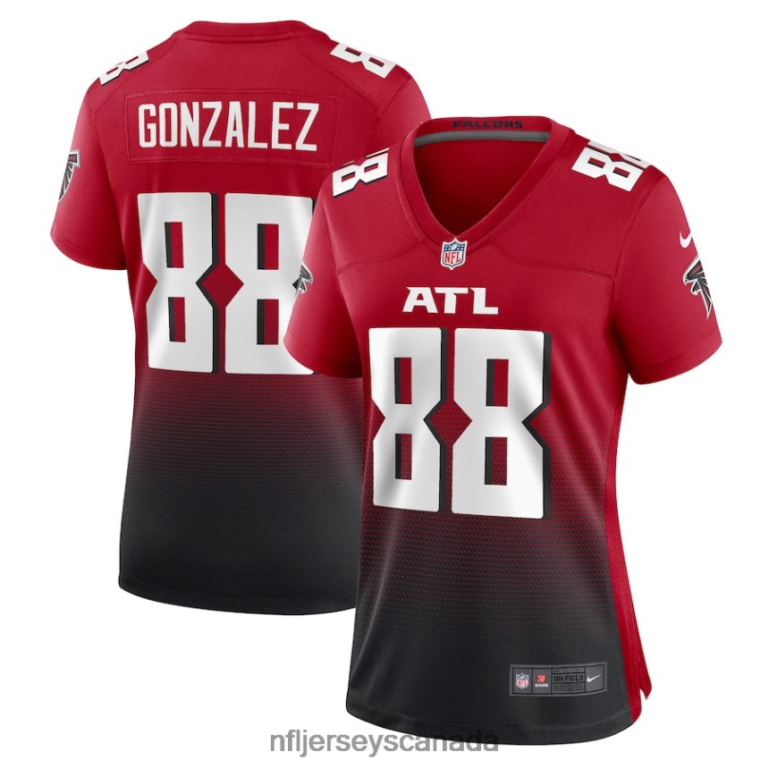 Women Atlanta Falcons Tony Gonzalez Nike Red Retired Game Jersey Clothing NFL TBXFR63505