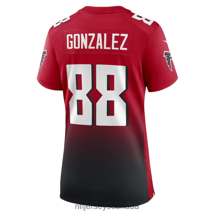 Women Atlanta Falcons Tony Gonzalez Nike Red Retired Game Jersey Clothing NFL TBXFR63505