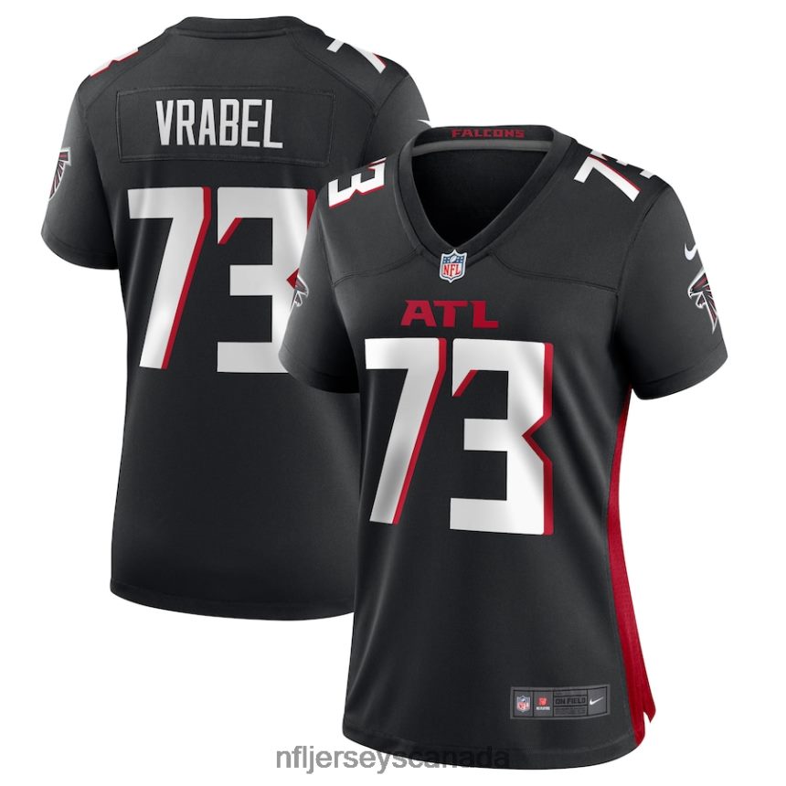 Women Atlanta Falcons Tyler Vrabel Nike Black Player Game Jersey Clothing NFL TBXFR65387