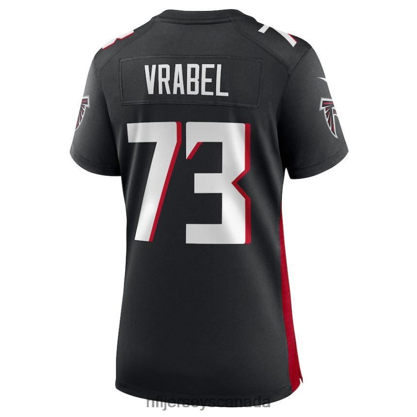 Women Atlanta Falcons Tyler Vrabel Nike Black Player Game Jersey Clothing NFL TBXFR65387