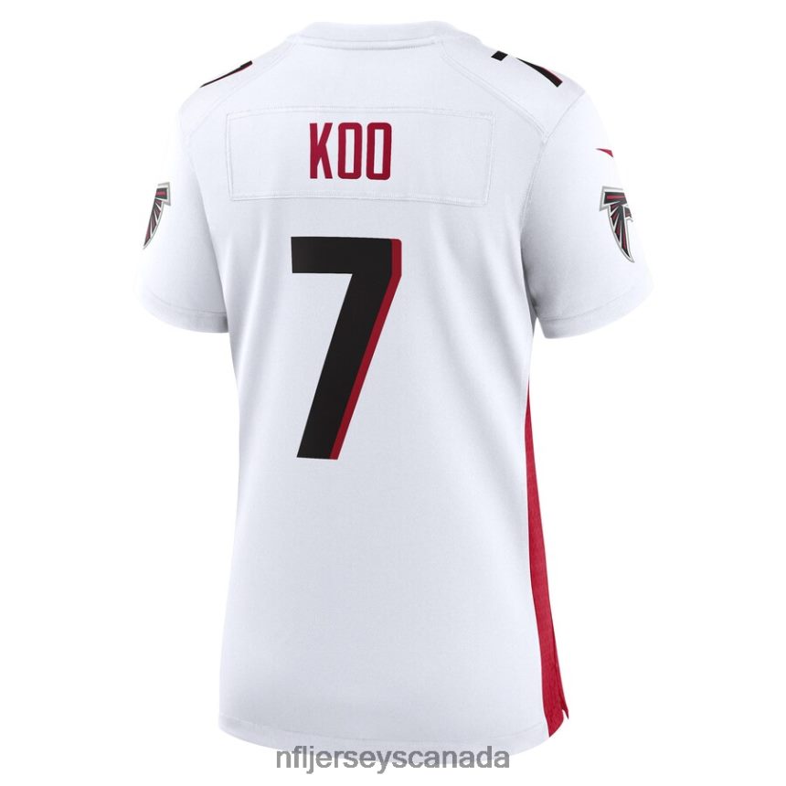 Women Atlanta Falcons Younghoe Koo Nike White Game Player Jersey Clothing NFL TBXFR62868