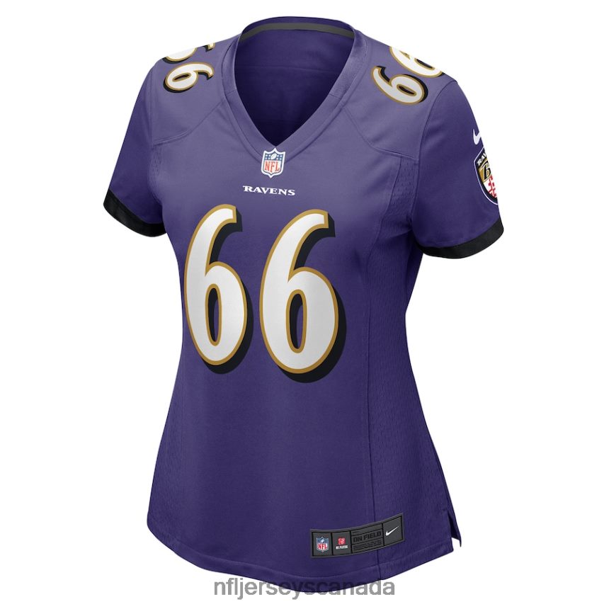 Women Baltimore Ravens Ben Cleveland Nike Purple Game Jersey Clothing NFL TBXFR66846