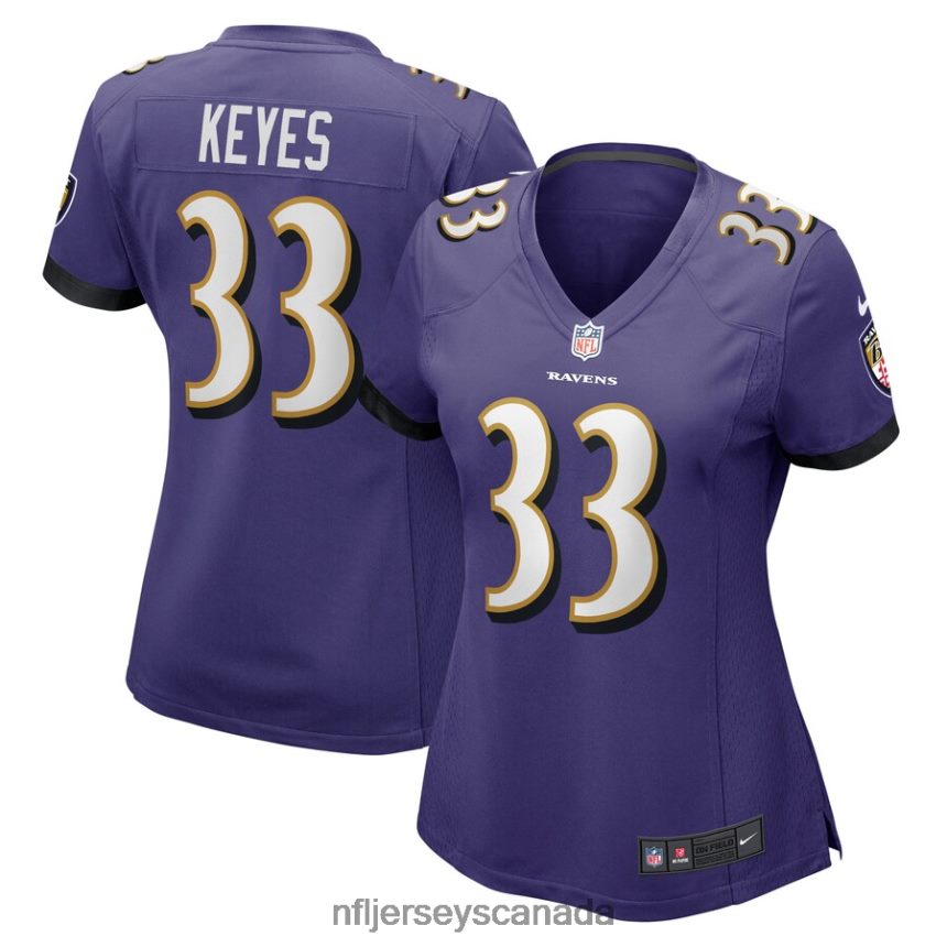 Women Baltimore Ravens BoPete Keyes Nike Purple Home Game Player Jersey Clothing NFL TBXFR66170