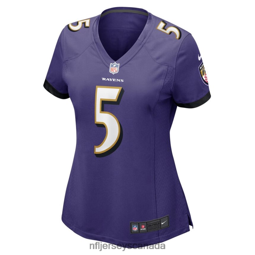 Women Baltimore Ravens Brett Hundley Nike Purple Home Game Player Jersey Clothing NFL TBXFR67022