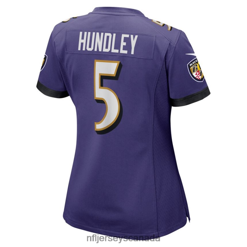 Women Baltimore Ravens Brett Hundley Nike Purple Home Game Player Jersey Clothing NFL TBXFR67022