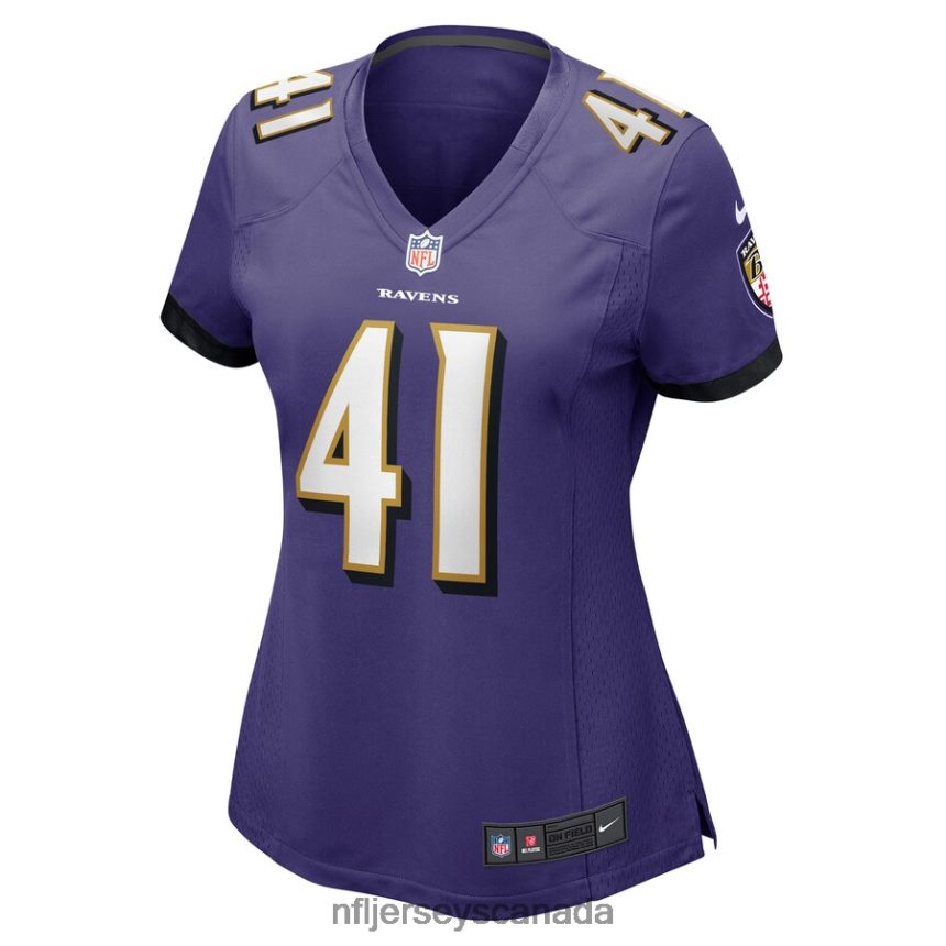 Women Baltimore Ravens Daryl Worley Nike Purple Game Player Jersey Clothing NFL TBXFR66121
