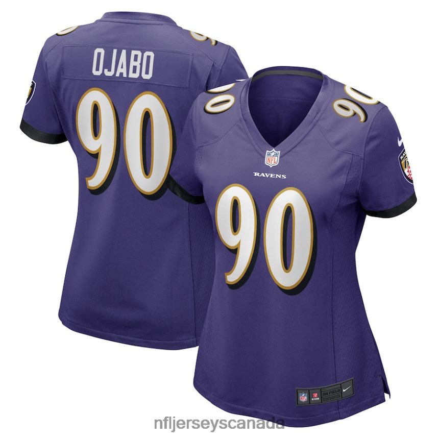 Women Baltimore Ravens David Ojabo Nike Purple Game Player Jersey Clothing NFL TBXFR66490