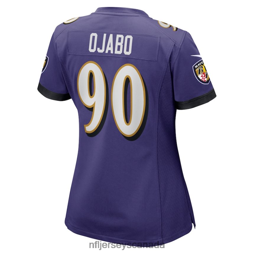 Women Baltimore Ravens David Ojabo Nike Purple Game Player Jersey Clothing NFL TBXFR66490