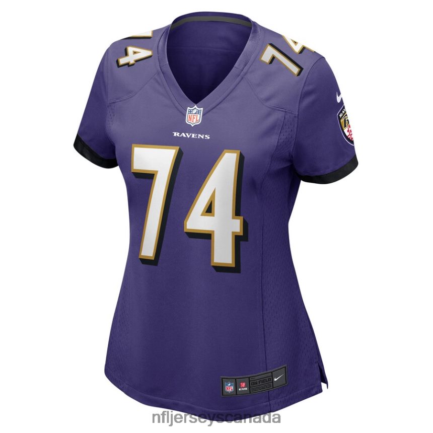 Women Baltimore Ravens David Sharpe Nike Purple Game Player Jersey Clothing NFL TBXFR66711