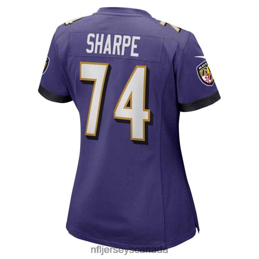 Women Baltimore Ravens David Sharpe Nike Purple Game Player Jersey Clothing NFL TBXFR66711