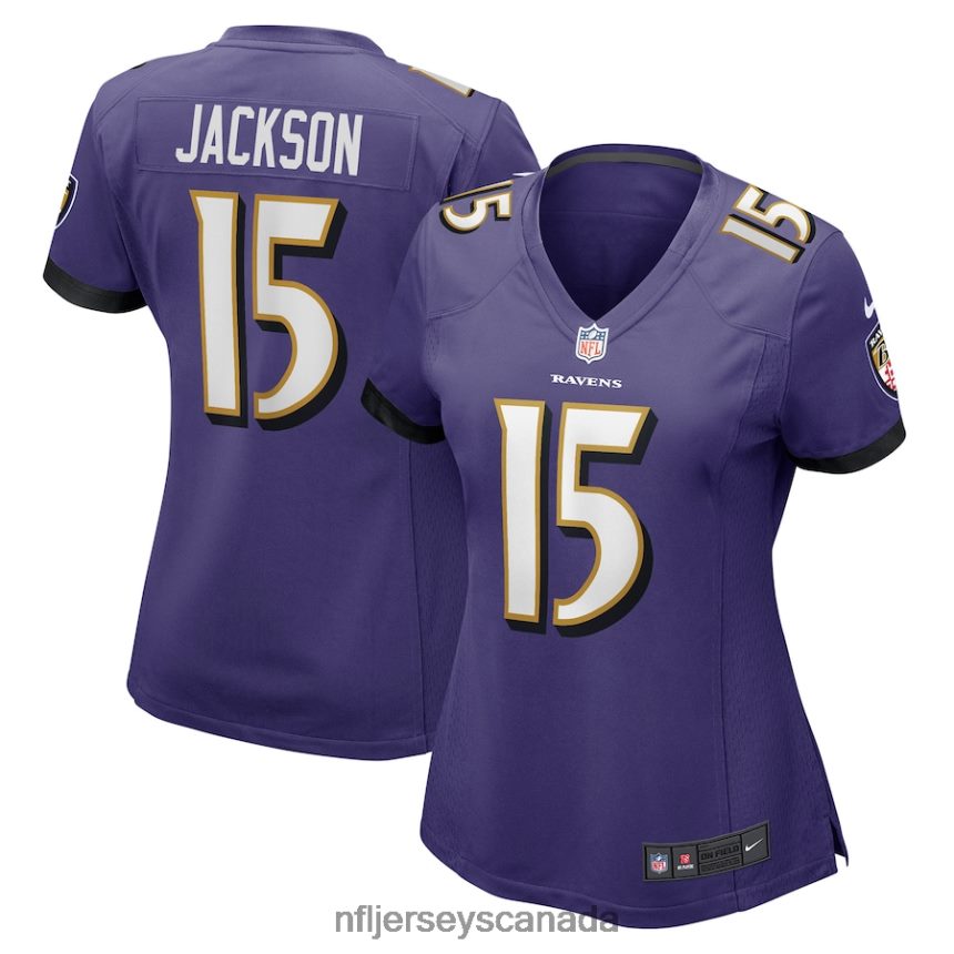 Women Baltimore Ravens DeSean Jackson Nike Purple Game Player Jersey Clothing NFL TBXFR64630