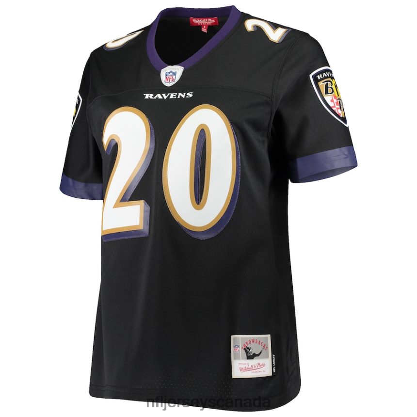 Women Baltimore Ravens Ed Reed Mitchell  Ness Black Legacy Replica Team Jersey Clothing NFL TBXFR64241