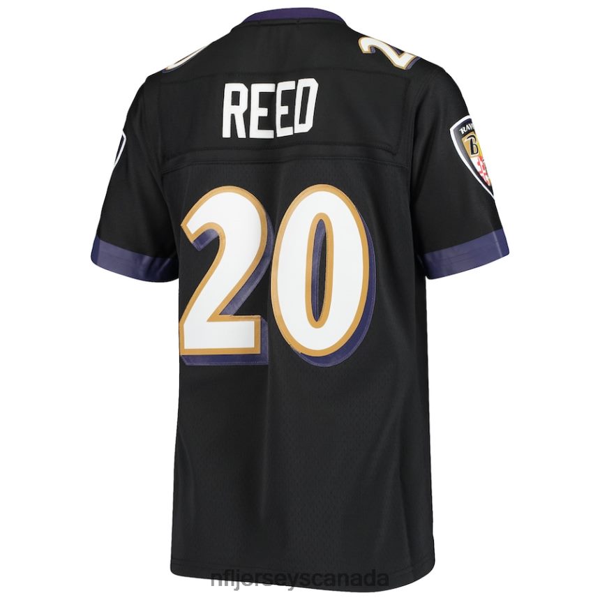 Women Baltimore Ravens Ed Reed Mitchell  Ness Black Legacy Replica Team Jersey Clothing NFL TBXFR64241