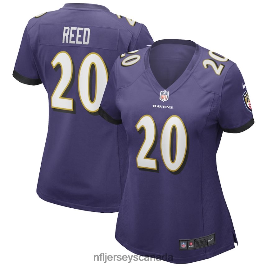 Women Baltimore Ravens Ed Reed Nike Purple Game Retired Player Jersey Clothing NFL TBXFR62822