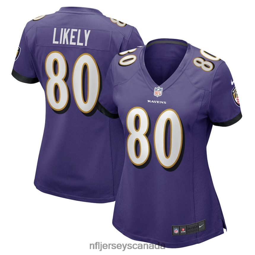 Women Baltimore Ravens Isaiah Likely Nike Purple Player Game Jersey Clothing NFL TBXFR64627