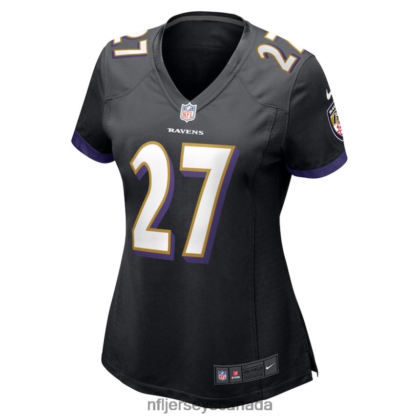 Women Baltimore Ravens JK Dobbins Nike Black Game Jersey Clothing NFL TBXFR63463