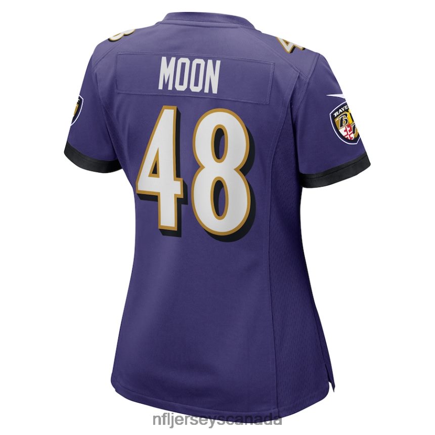 Women Baltimore Ravens Jeremiah Moon Nike Purple Game Player Jersey Clothing NFL TBXFR66956