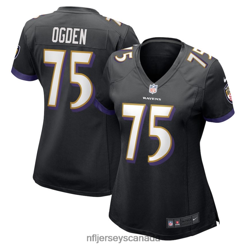 Women Baltimore Ravens Jonathan Ogden Nike Black Retired Player Jersey Clothing NFL TBXFR66537