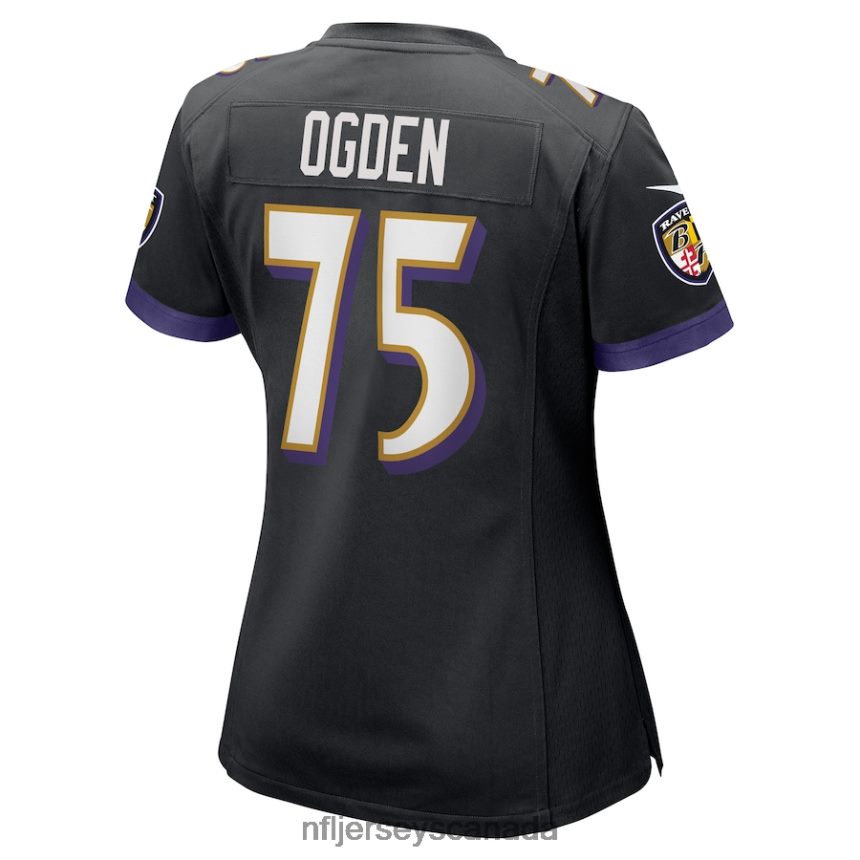 Women Baltimore Ravens Jonathan Ogden Nike Black Retired Player Jersey Clothing NFL TBXFR66537