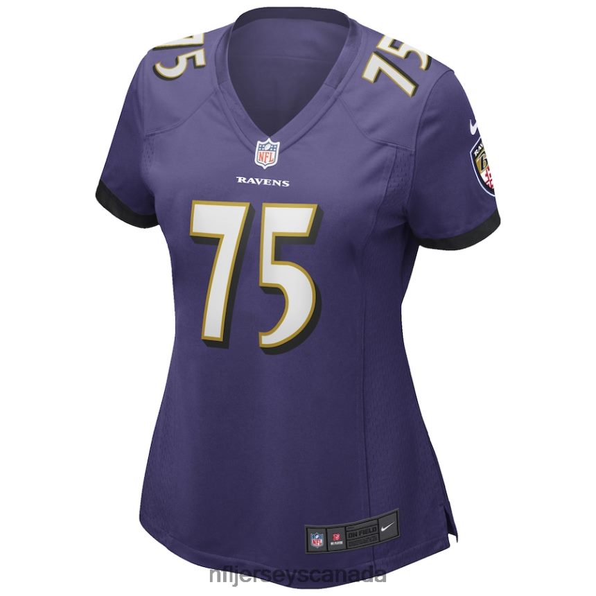 Women Baltimore Ravens Jonathan Ogden Nike Purple Game Retired Player Jersey Clothing NFL TBXFR63349