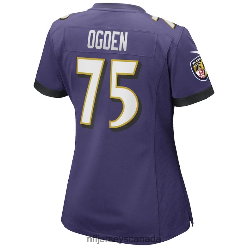 Women Baltimore Ravens Jonathan Ogden Nike Purple Game Retired Player Jersey Clothing NFL TBXFR63349