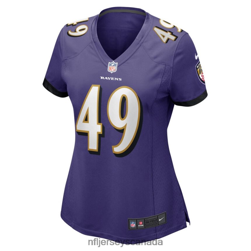 Women Baltimore Ravens Julian Stanford Nike Purple Home Game Player Jersey Clothing NFL TBXFR65822