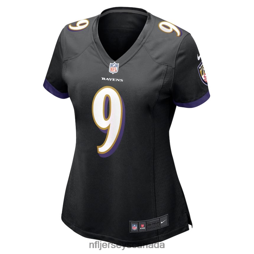 Women Baltimore Ravens Justin Tucker Nike Black Game Jersey Clothing NFL TBXFR61683