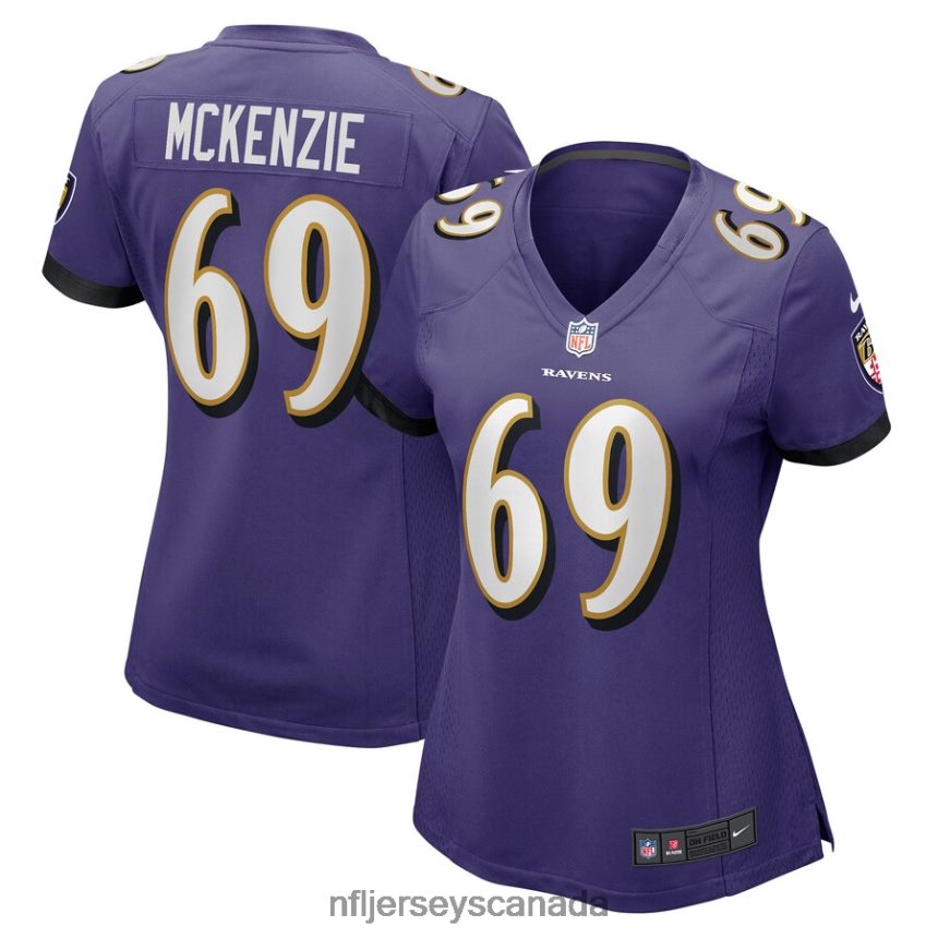 Women Baltimore Ravens Kahlil McKenzie Nike Purple Game Jersey Clothing NFL TBXFR66211