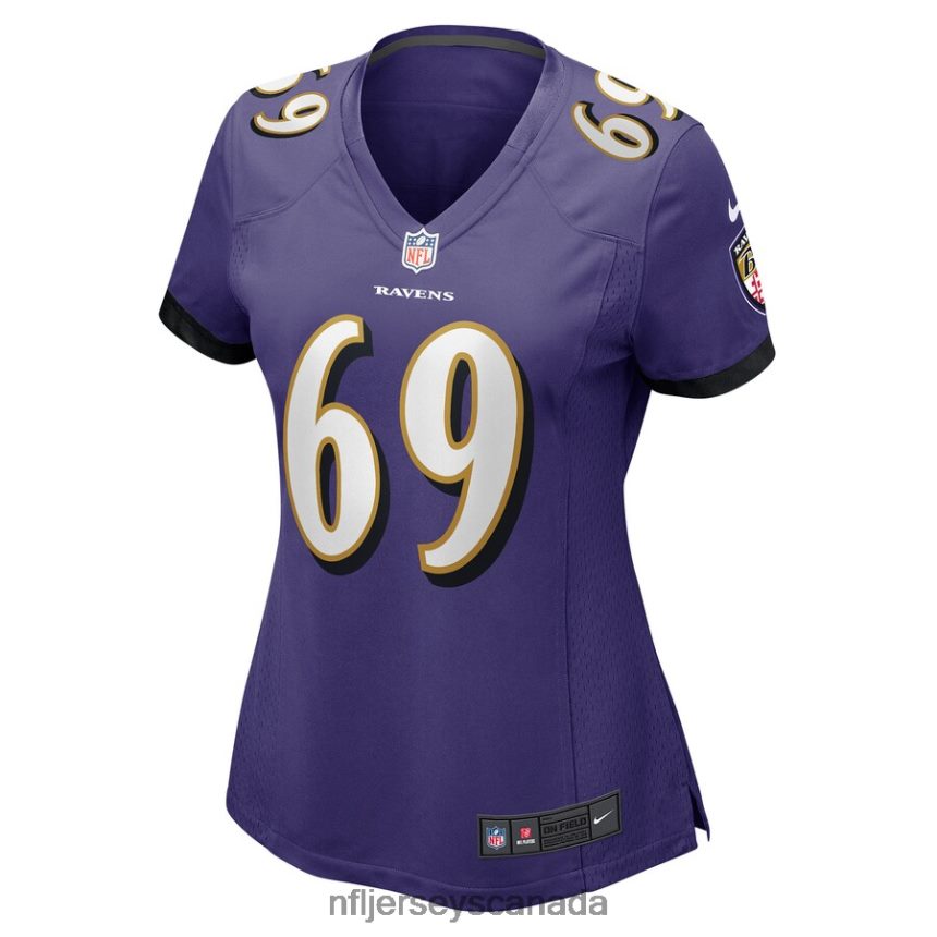 Women Baltimore Ravens Kahlil McKenzie Nike Purple Game Jersey Clothing NFL TBXFR66211