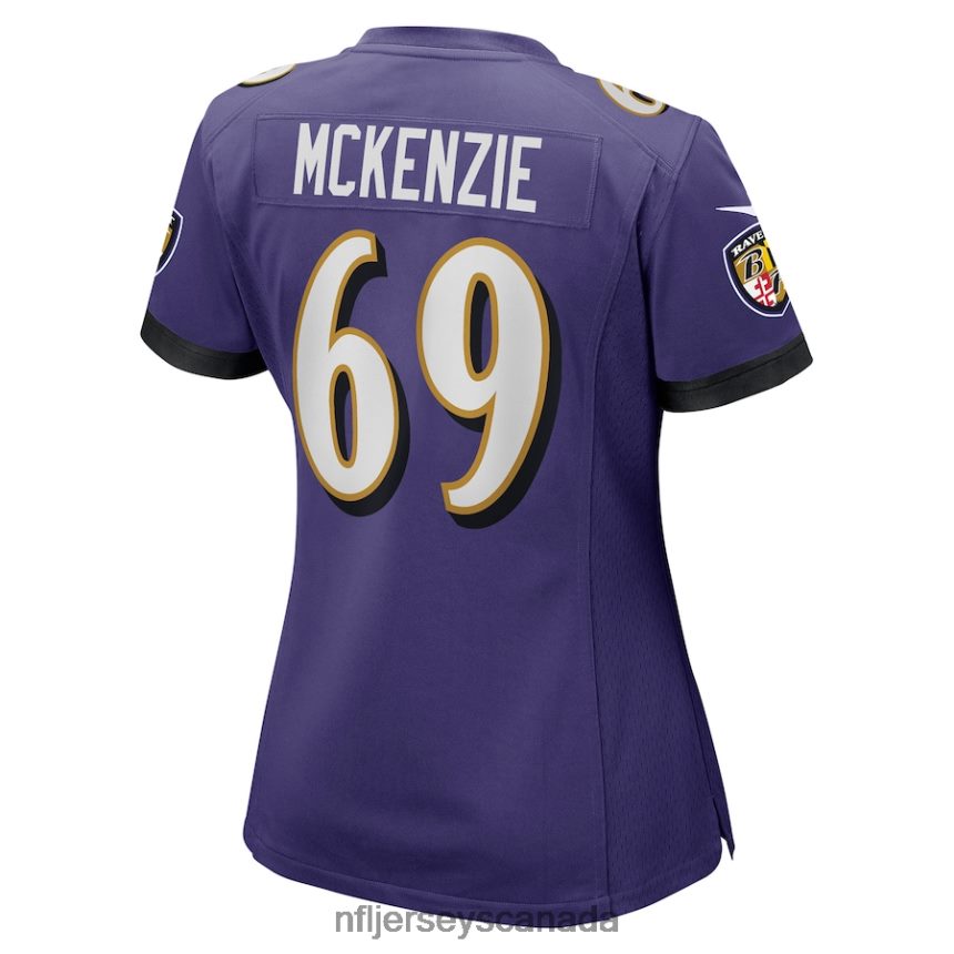 Women Baltimore Ravens Kahlil McKenzie Nike Purple Game Jersey Clothing NFL TBXFR66211