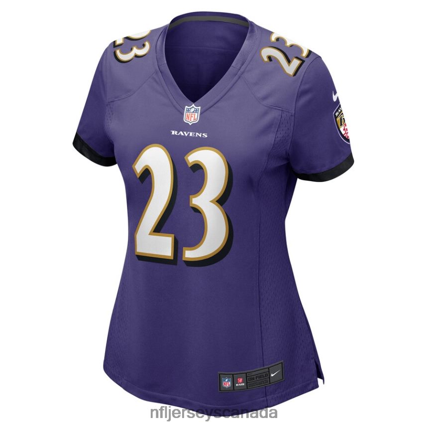 Women Baltimore Ravens Kyle Fuller Nike Purple Game Player Jersey Clothing NFL TBXFR65878