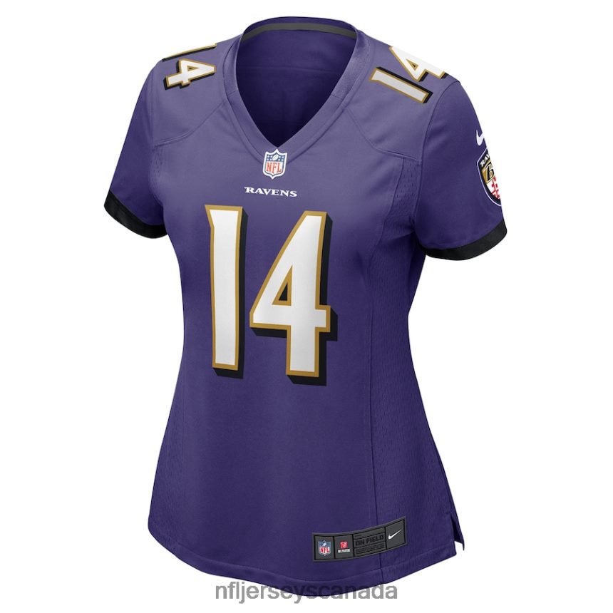 Women Baltimore Ravens Kyle Hamilton Nike Purple Player Game Jersey Clothing NFL TBXFR63285
