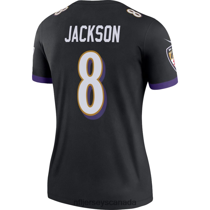 Women Baltimore Ravens Lamar Jackson Nike Black Legend Team Jersey Clothing NFL TBXFR62929