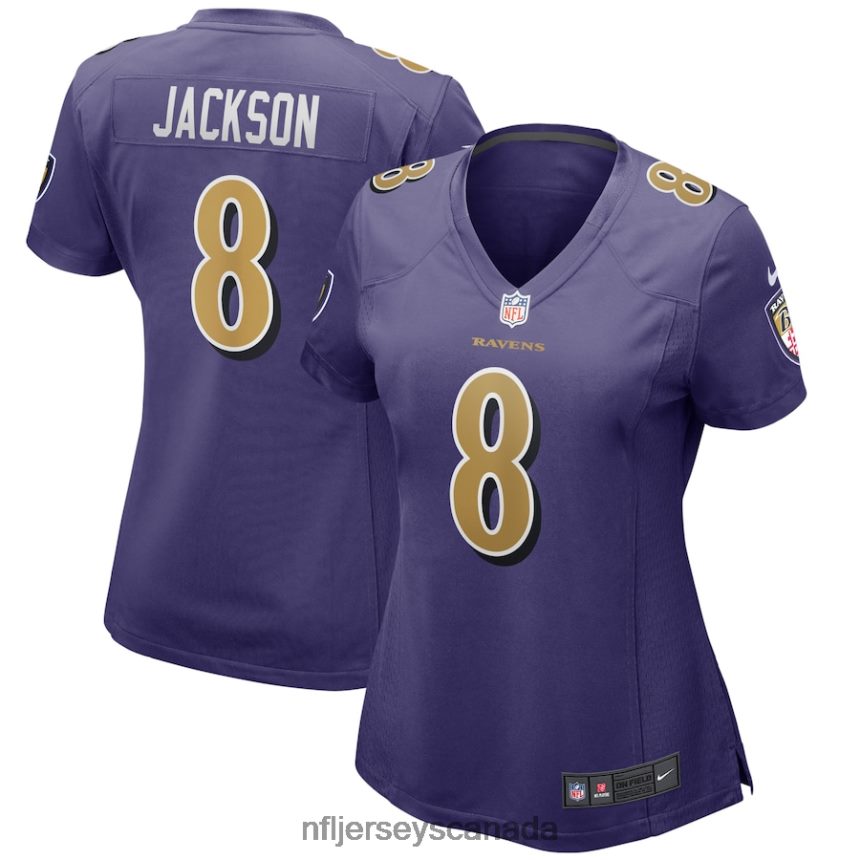 Women Baltimore Ravens Lamar Jackson Nike Purple Alternate Game Player Jersey Clothing NFL TBXFR62176