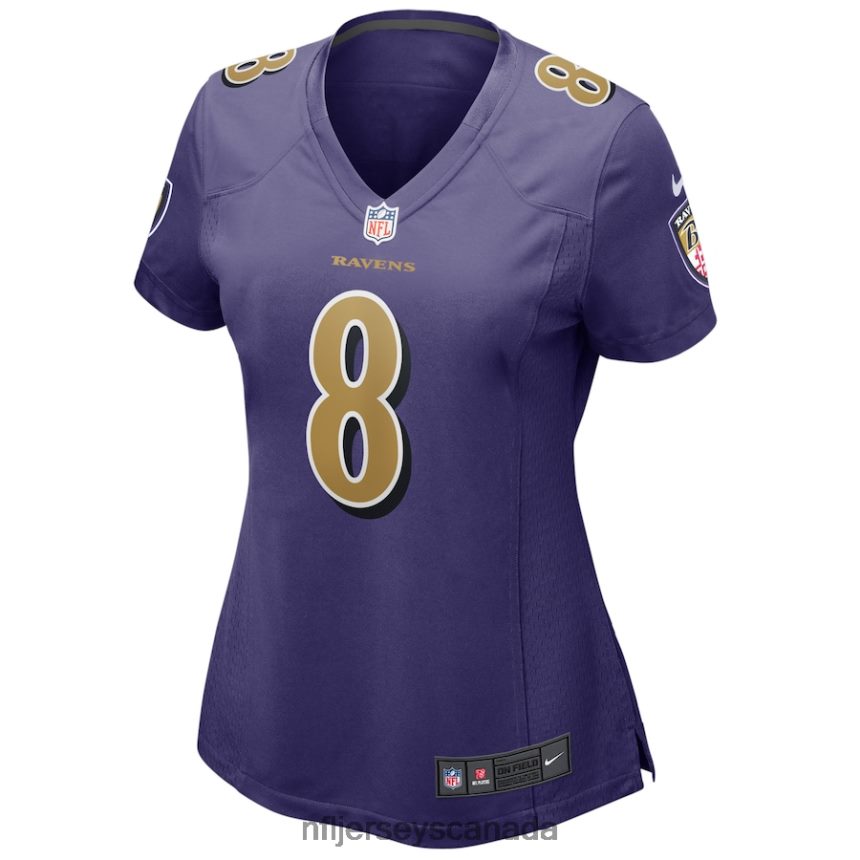 Women Baltimore Ravens Lamar Jackson Nike Purple Alternate Game Player Jersey Clothing NFL TBXFR62176
