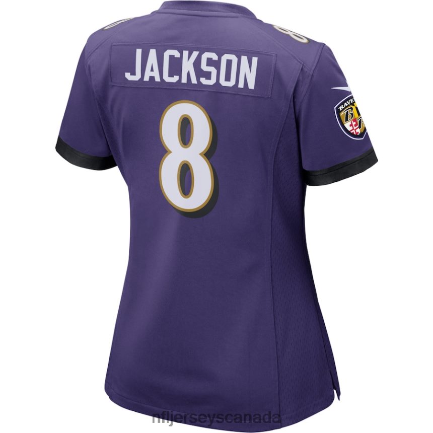 Women Baltimore Ravens Lamar Jackson Nike Purple Game Player Jersey Clothing NFL TBXFR61026