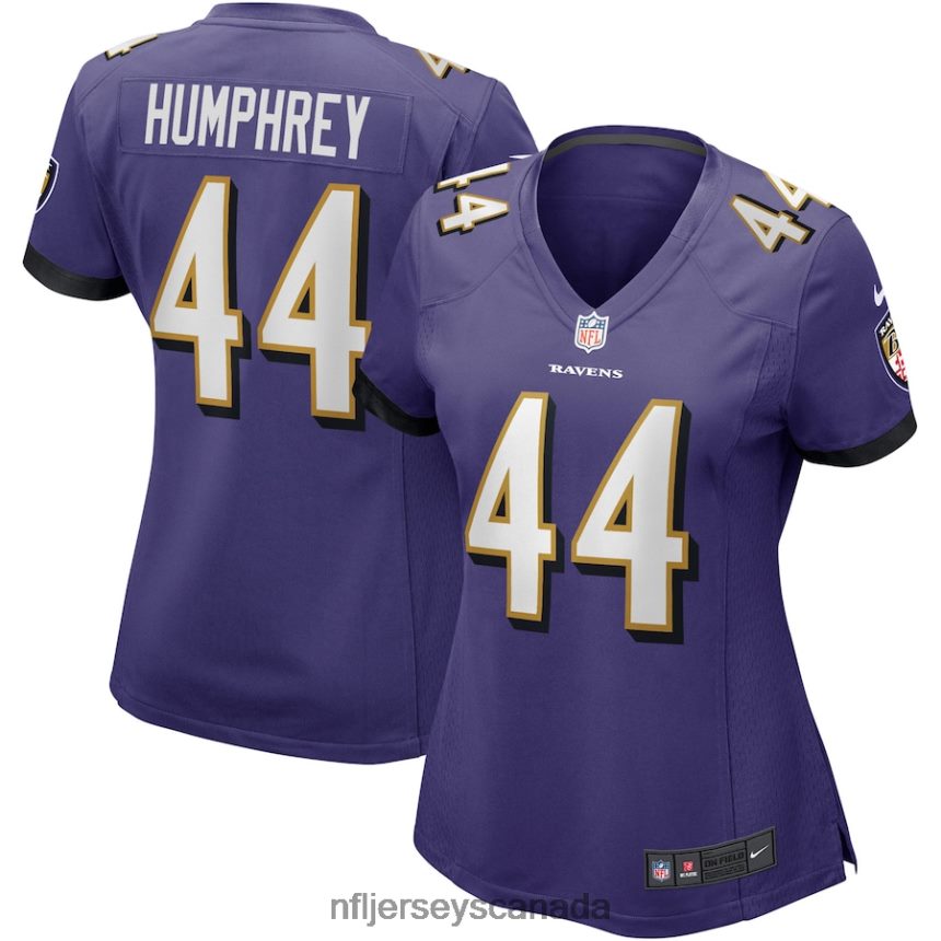 Women Baltimore Ravens Marlon Humphrey Nike Purple Game Player Jersey Clothing NFL TBXFR62477