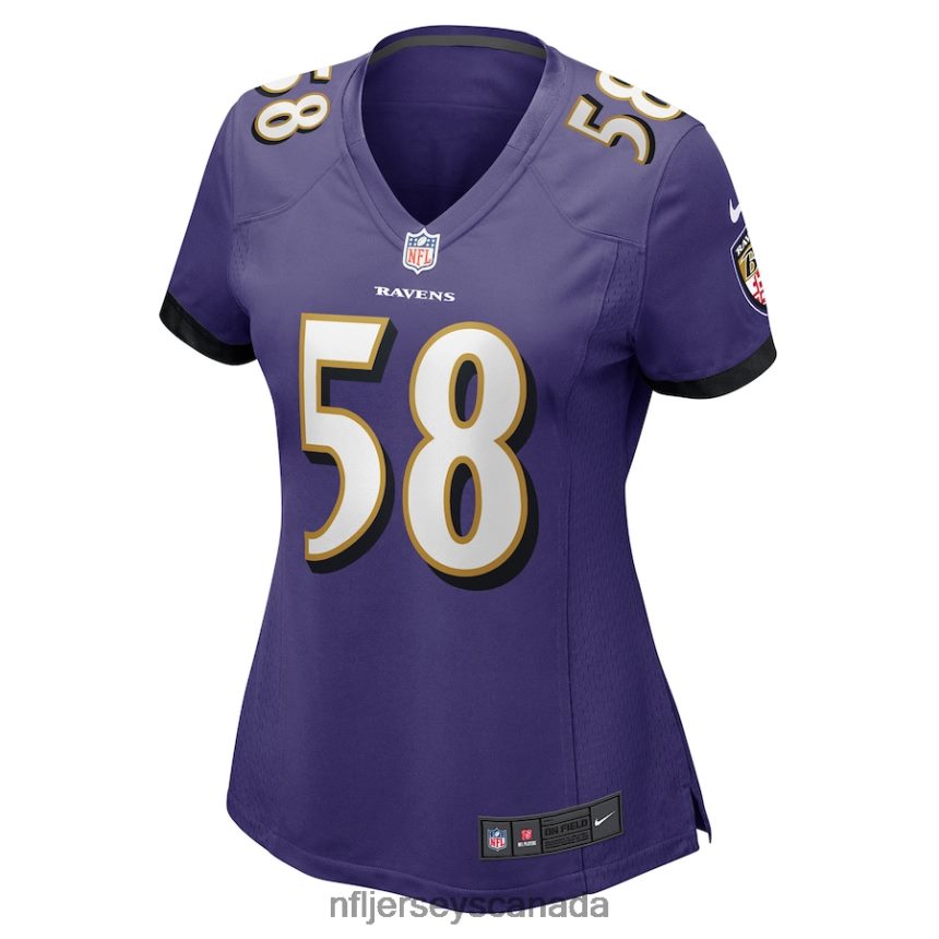 Women Baltimore Ravens Michael Pierce Nike Purple Player Game Jersey Clothing NFL TBXFR65838