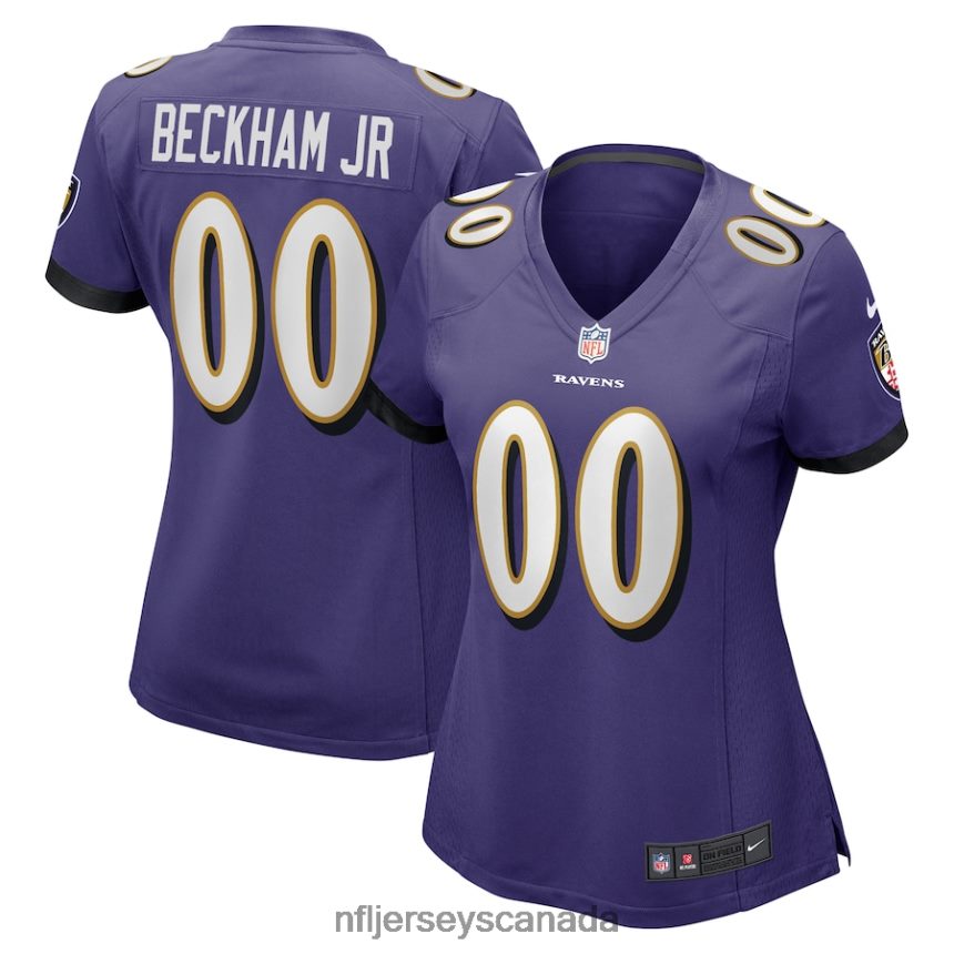 Women Baltimore Ravens Odell Beckham Jr Nike Purple Game Jersey Clothing NFL TBXFR63