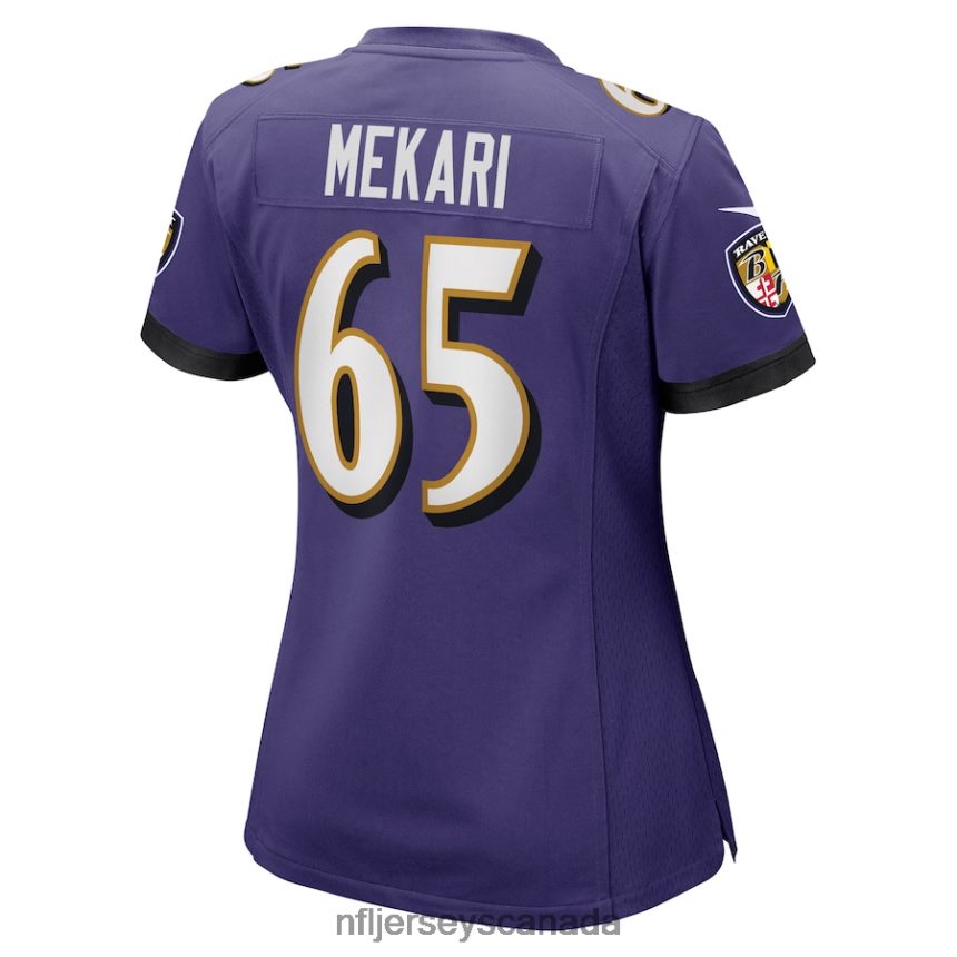Women Baltimore Ravens Patrick Mekari Nike Purple Game Jersey Clothing NFL TBXFR66998