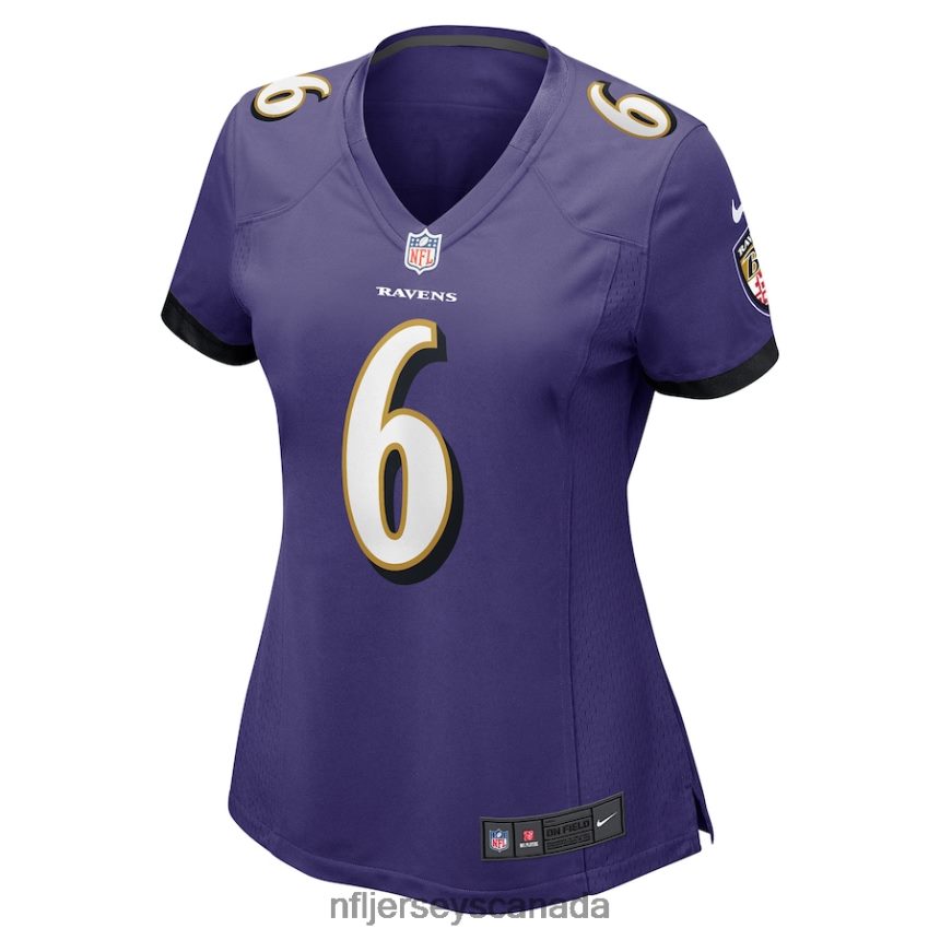 Women Baltimore Ravens Patrick Queen Nike Purple Game Player Jersey Clothing NFL TBXFR62841