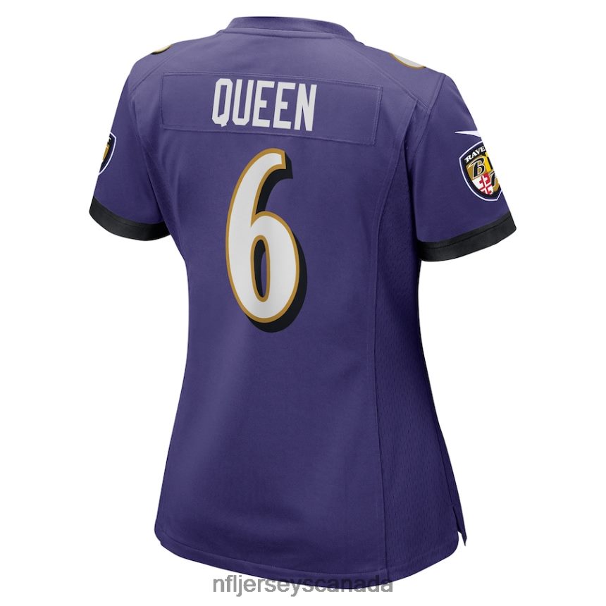 Women Baltimore Ravens Patrick Queen Nike Purple Game Player Jersey Clothing NFL TBXFR62841
