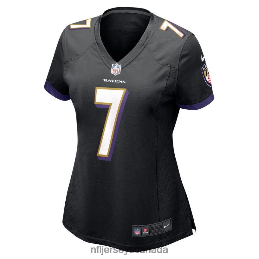 Women Baltimore Ravens Rashod Bateman Nike Black Game Player Jersey Clothing NFL TBXFR65522