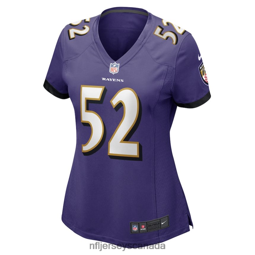 Women Baltimore Ravens Ray Lewis Nike Purple Game Jersey Clothing NFL TBXFR61832
